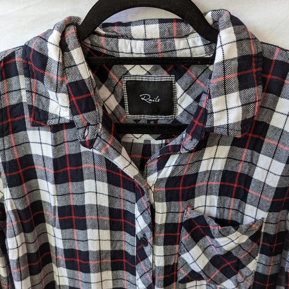 Rails Hunter Plaid Button Down Shirt Size Extra Small - Picture 3 of 12